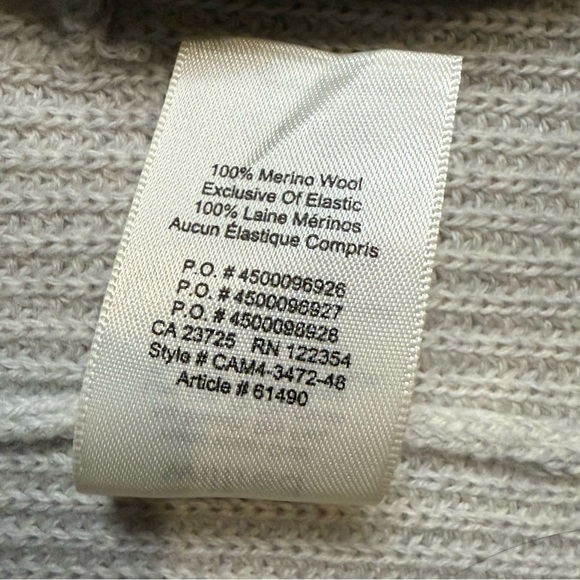 Wilfred Aritzia Merino Wool Light Gray Open Front Cardigan Sleeveless size XS - Picture 11 of 13